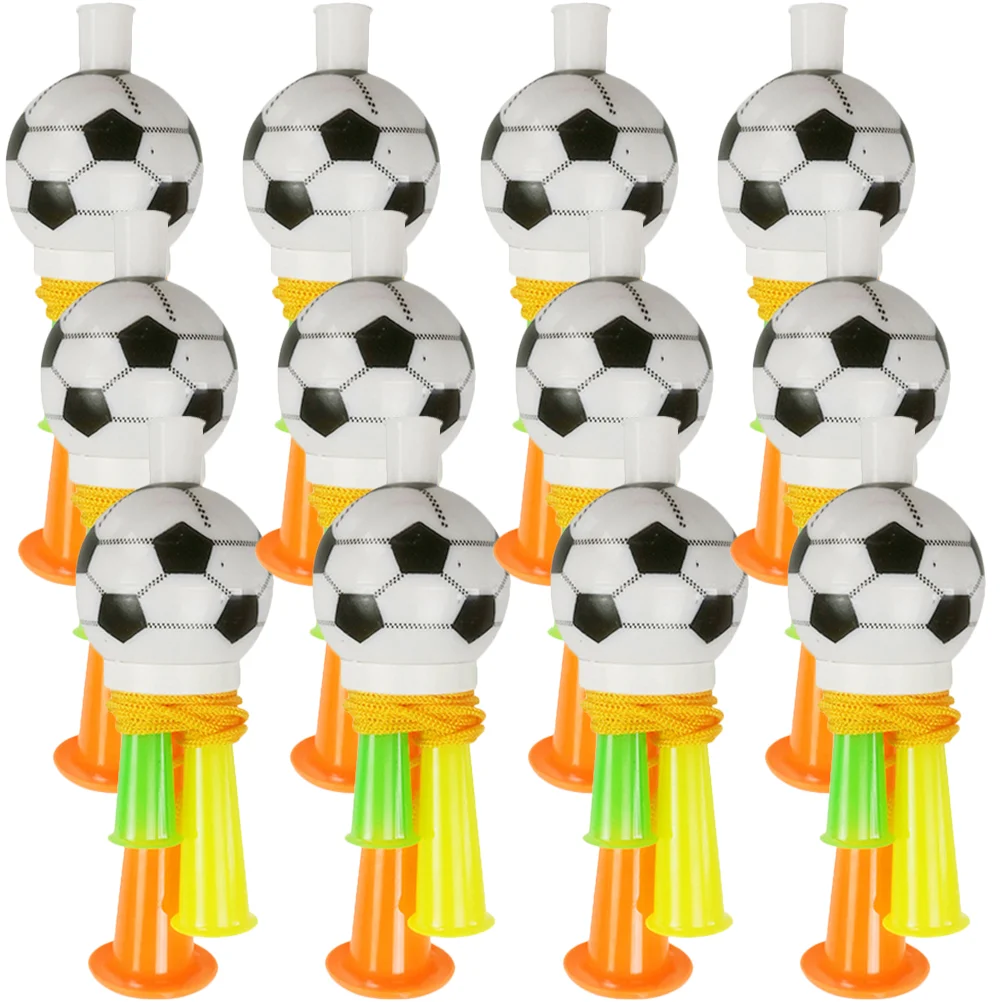 

12 Pcs Football Whistle Child Party Noise Makers Plastic Birthday Noisemakers Horns