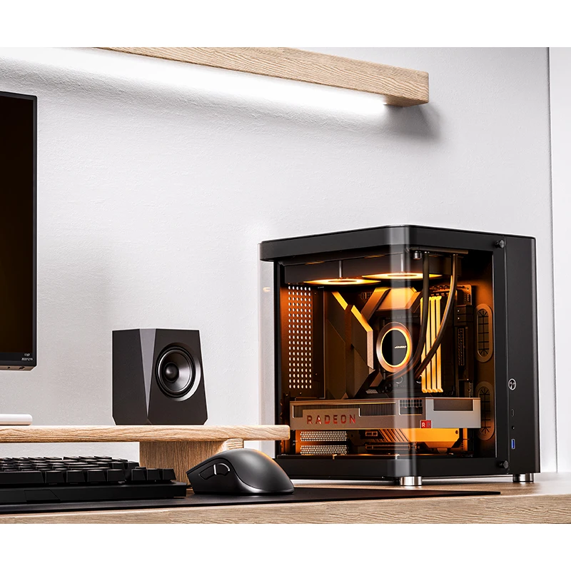 JONSBO TK-1 V2.0 MATX Desktop Case Aluminum Alloy Hyperbolic Sea