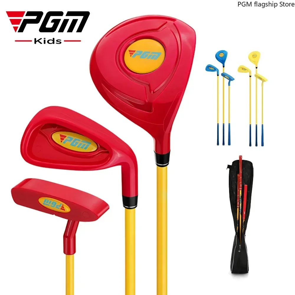 

PGM Golf Clubs, Plastic Sets for Children, Beginner Practice Combination Golf Equipment for Boys and Girls JRTG011