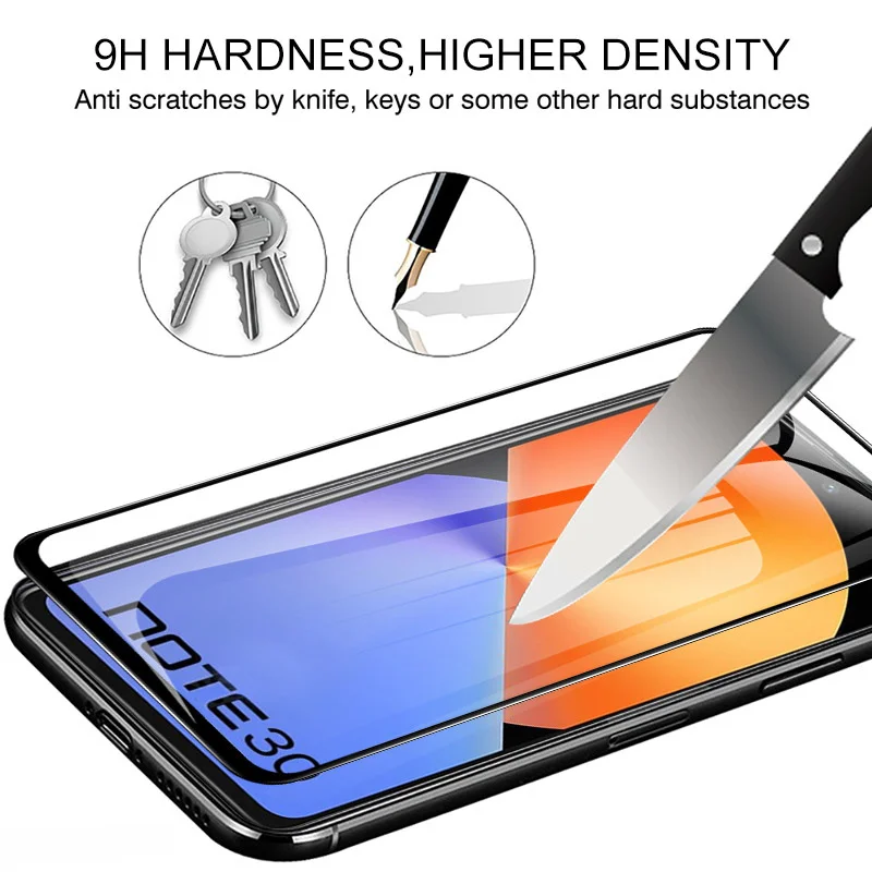 4in1 Full Cover Tempered Glass Case For Infinix hot 30 i 30i Camera Protector For Infinix note 30 pro note30 Screen Protection