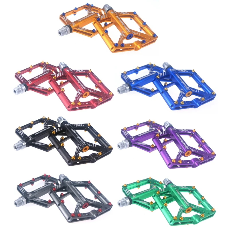 

MTB Pedals Mountain Bike Pedals Wide 4 bearings Lightweight Aluminum Alloy Fiber Platform Pedals for BMX MTB