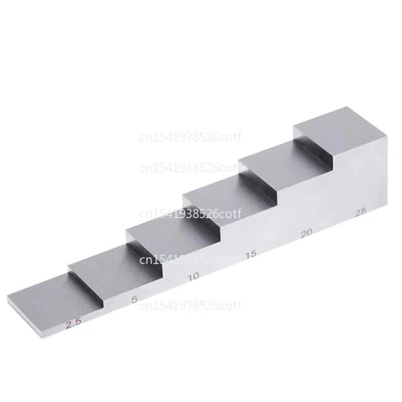 

Thickness test block 6/7/8/10 step stainless steel gauge block accuracy -0.02mm