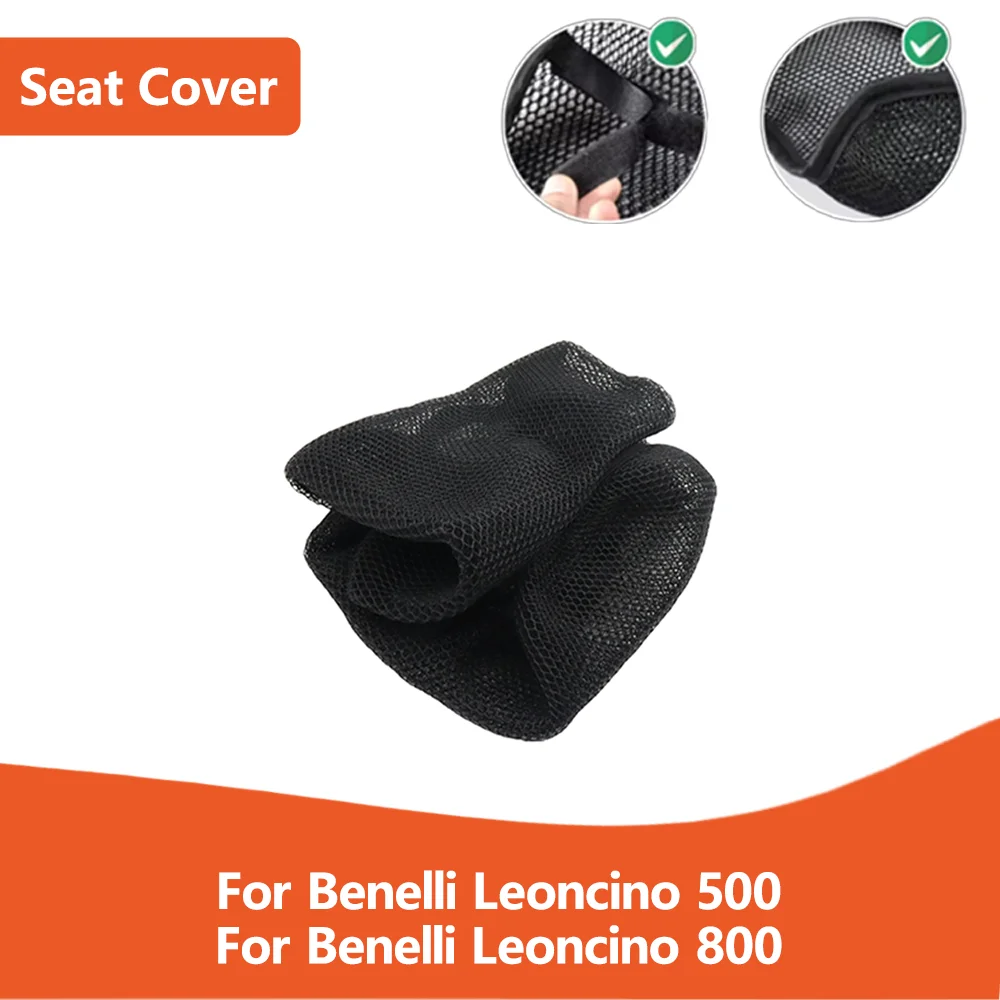 

For Benelli Leoncino 500 800 Leoncino500 Motorcycle Accessories 3D Mesh Fabric Cushion Waterproof Protection Seat Cover