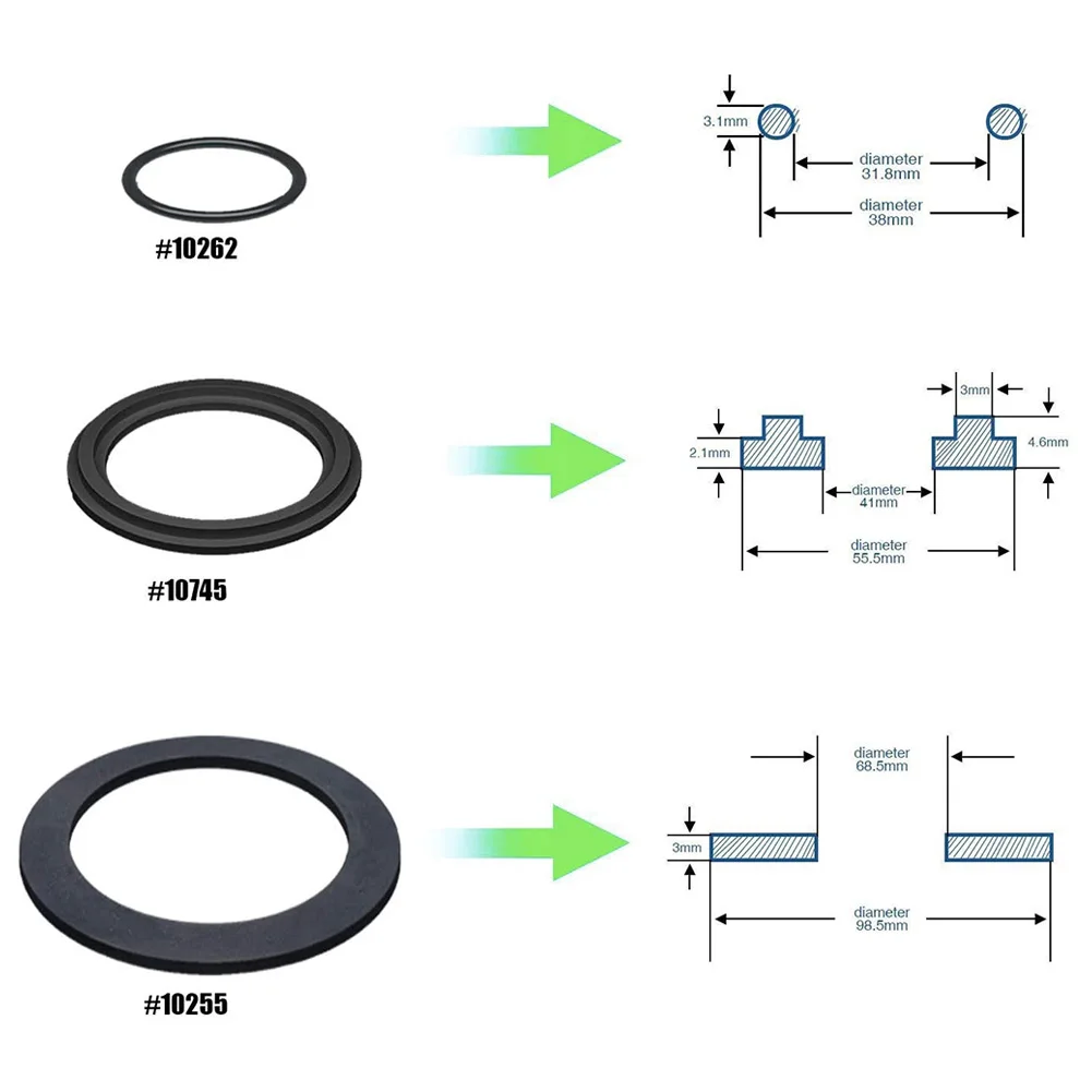 Accessories O-ring Rubber 2 Large O-rings 2 Medium O-rings 2 Small O-rings ANY Black O RINGS POOL PUMPS FILTER