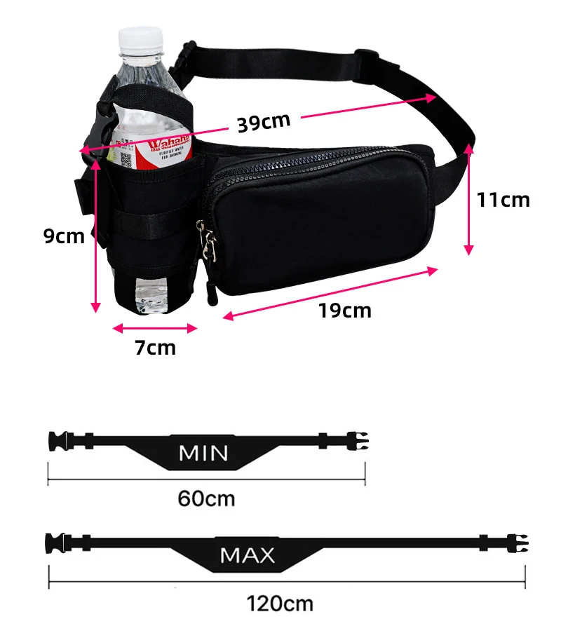 حقيبة خصر لركوب الدراجات، حقيبة خصر رياضية للجري، حقيبة كتف غلاية خارجية، حقيبة جري خفيفة للغاية من النايلون، حقيبة هاتف مقاومة للاهتراء #6