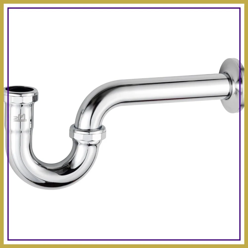 

Brass P-trap Pipe Basin Sink Waste Kit with Reducing Washer 1-1/4'' 20GA