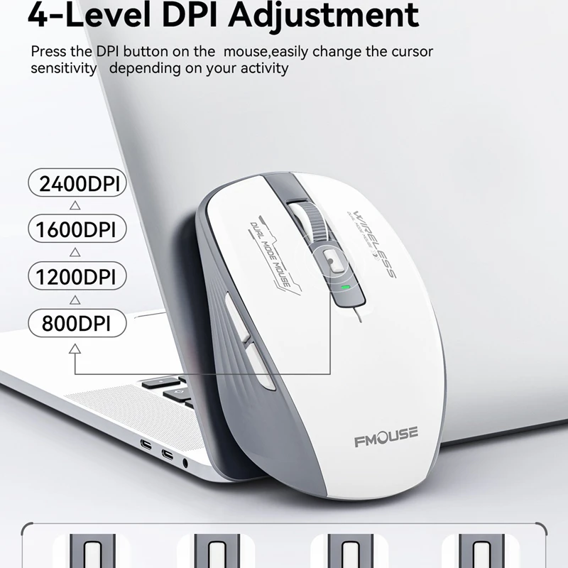 Xiaomi M303L Bluetooth Wireless Mouse 2.4G Dual Mode 1600 DPI Silent Tablet Notebook PC Office Portable Mouse For Android ios