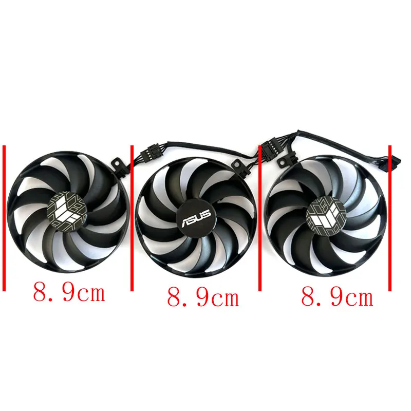 89MM New For ASUS GeForce RTX3060 3060ti 3070 3070ti 3080 3080ti 3090 LHR TUF OC Graphics Card Replacement Fan CF9010U12S