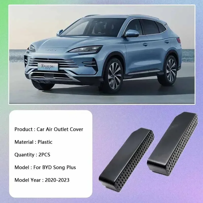 new！Car Under Seat Air Outlet Vent Cover Floor Conditioner Protection Anti-Clogging  For BYD Seal U Song Plus Dm-i Ev 2020-2023