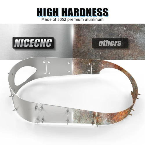 Imagen 2 del producto Para Can Am X3 cinturón cubierta de embrague Protector para Can-Am Maverick X3 2017-2021 2019 R RR Max Turbo accesorios de aluminio UTV