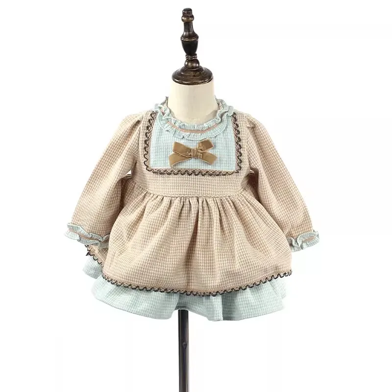 High-end Custom Spanish Lolita Girls Dress Court Style Chiffon Tutu Skirt Kids Dresses for Girls Princess Party Dress for Girls