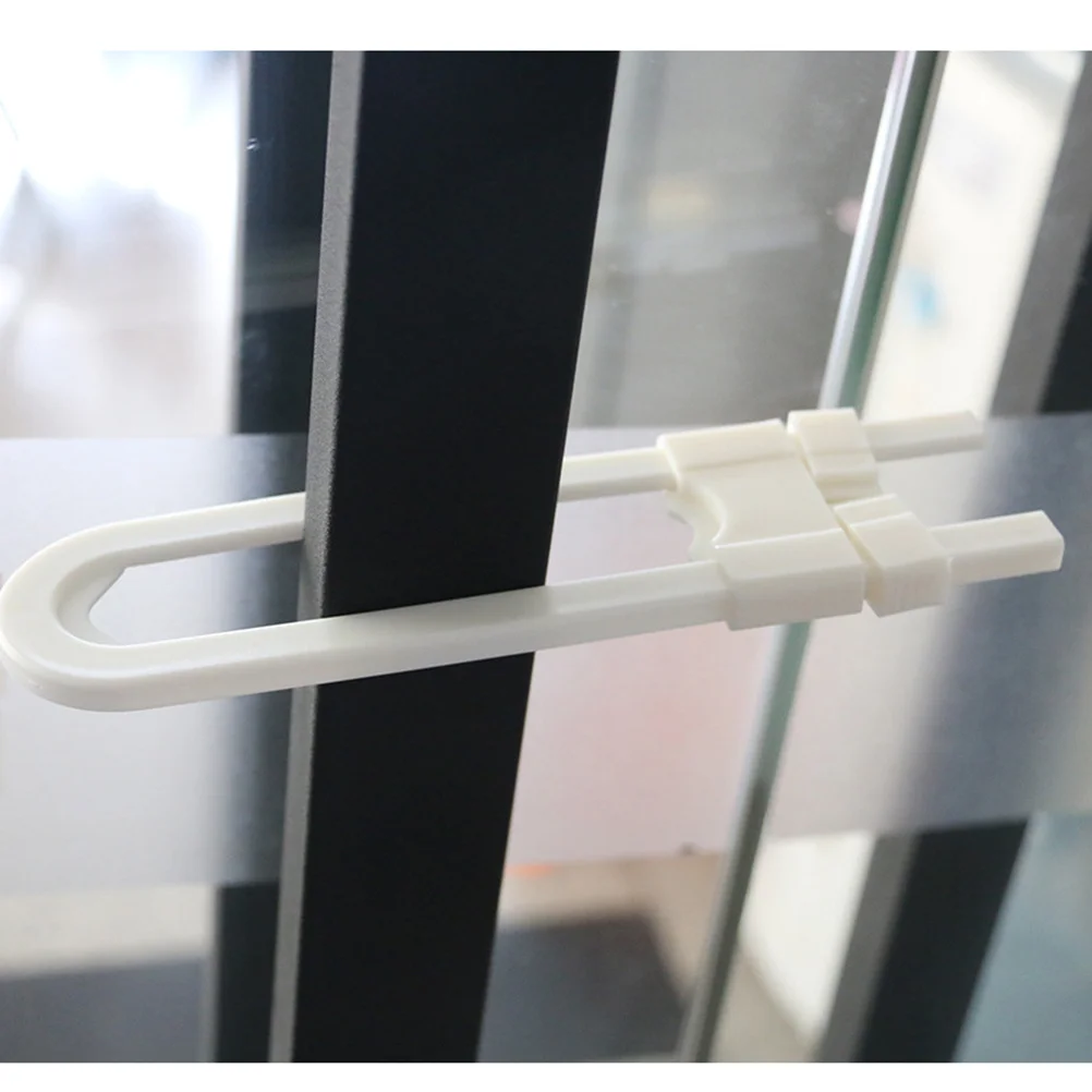 6 قطعة أقفال خزانة سلامة الطفل عالمية تناسب Upvc الأخشاب المركبة الأبواب النوافذ سهلة الاستخدام لا يتطلب أدوات