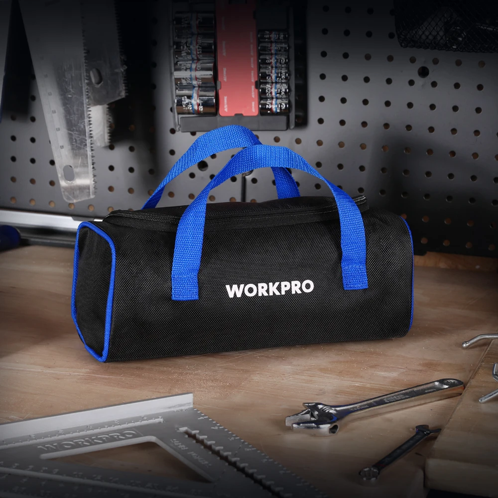 Imagem -05 - Workpro-multifuncional Eletricista Tool Bolsa Forte e Oxford Espessado Woodworking Storage Portátil Handheld Bag