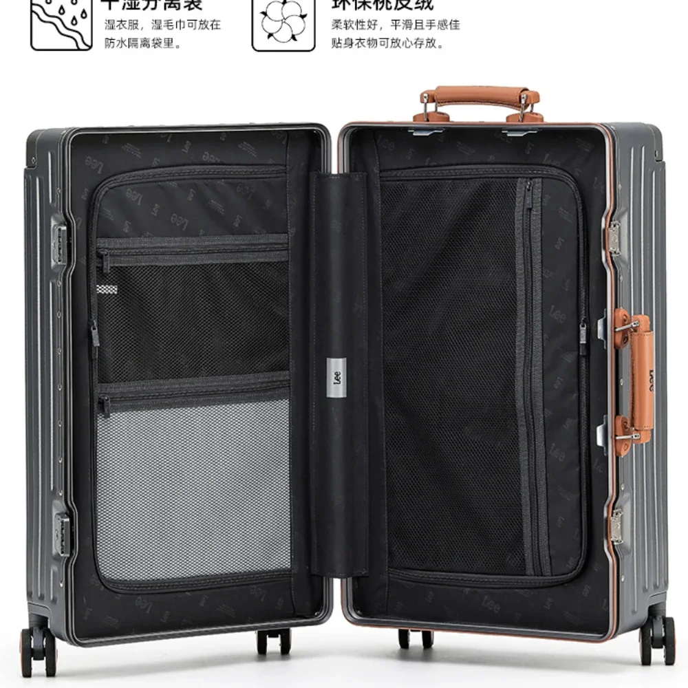 20 24 Inch Trunk Luggage Case Password Box Large Capacity Suitcase 26 28 Inch Drop Resistant Sturdy and Durable Travel Suitcases