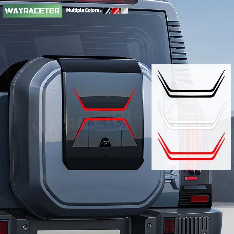 

2 шт., наклейка на заднюю крышку запасного колеса багажника, светоотражающая виниловая наклейка для Chery Jetour T2 2025 Off Road Travller 2024 2023