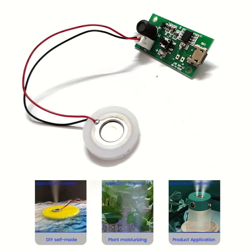 1 Satz Mini-Ultraschallzerstäubermodul, 4-in-1-Komplettset, geeignet für Heimwerkerprojekte oder Reparaturen und Verbesserungen.