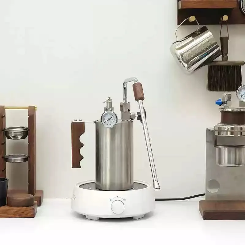 Stainless Steel Direct Fire Milk Frother Portable Steam Foam Maker For Camping Home Commercial Coffee