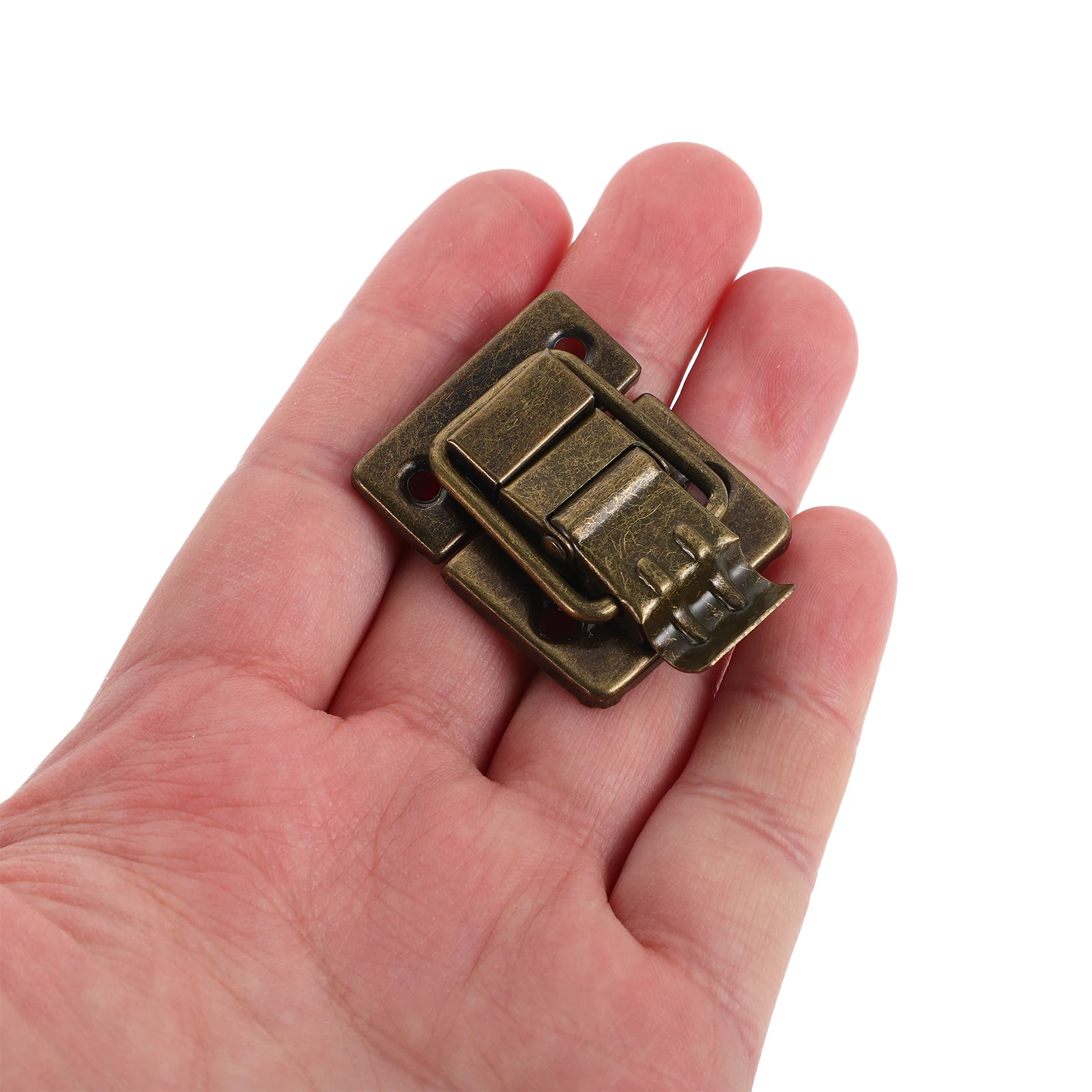 

2pcs 36x30mm Hardware Box Buckle Lock Clasp Latch Metal Cupboard Cabinet Iron Chest Hasps Retro ToggleLatch Multifunctional