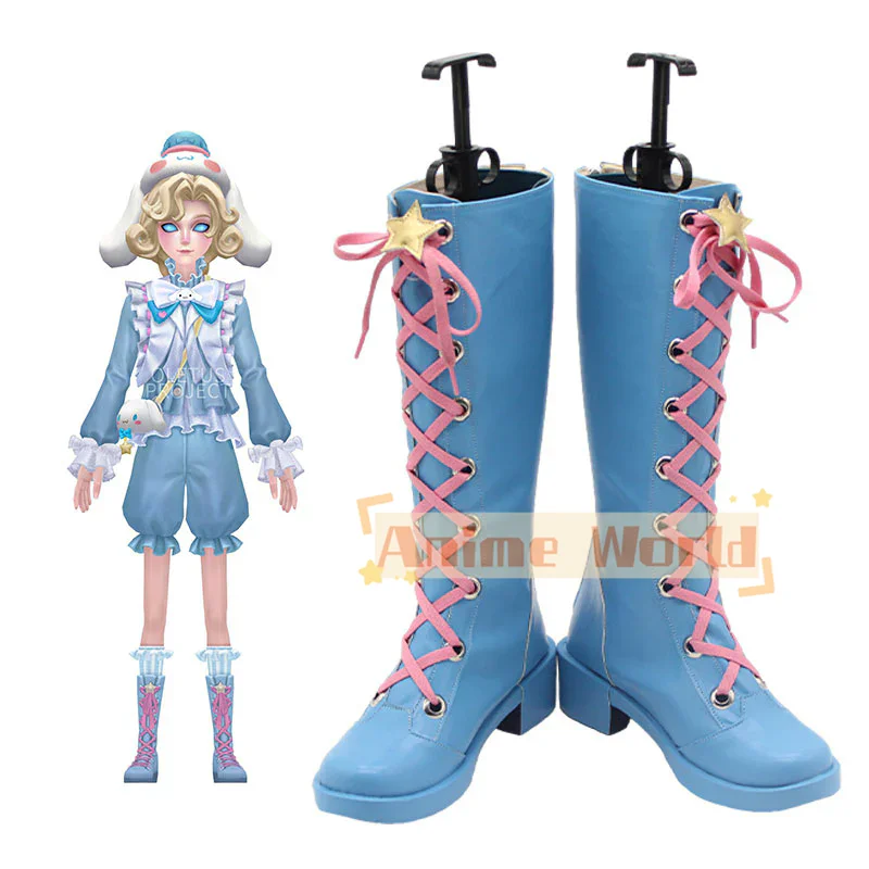 

Identity V Dreamy Cinnamoroll Photographer Joseph Desaulniers Shoes Cosplay Boots Halloween Carnival Boots Custom Made