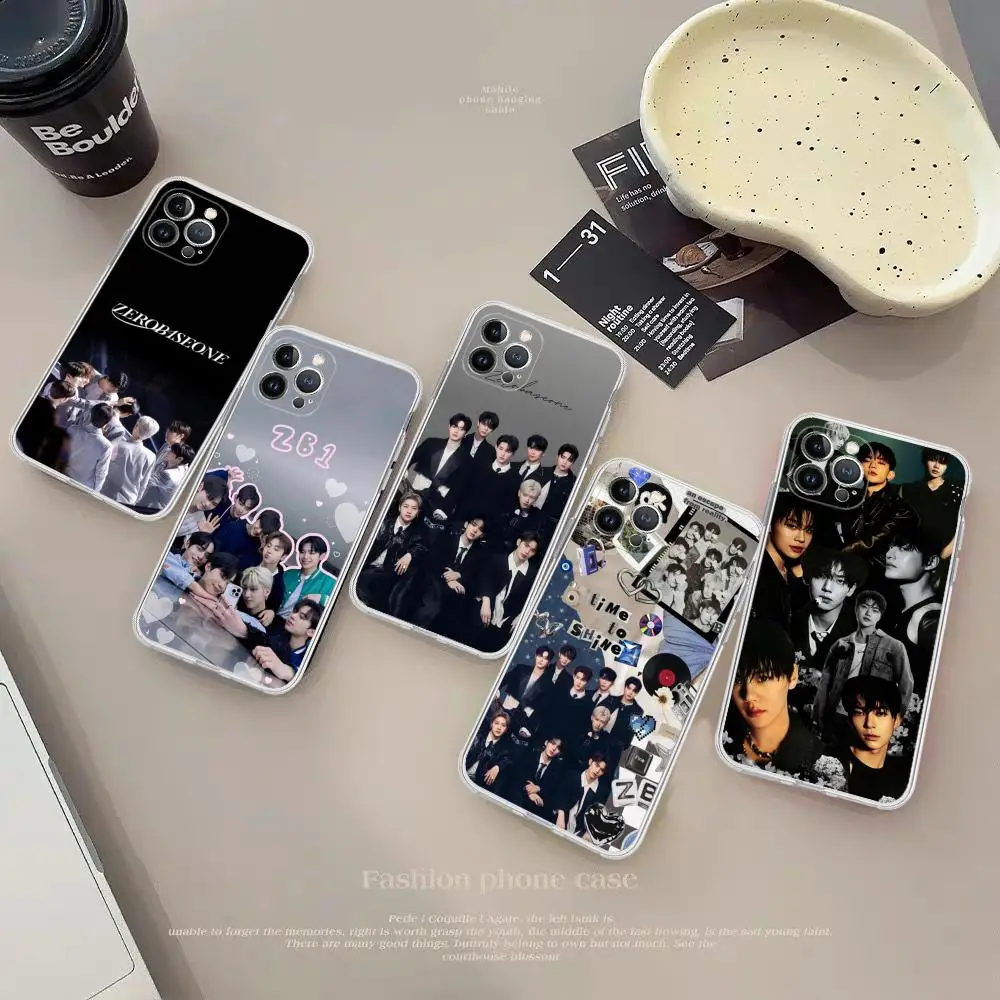 KPOP Z-ZEROBASEONES Z-ZB1 Phone Case For iPhone 15 14 13 12 Mini 11 Pro XS Max X XR SE 6 7 8 Plus Soft Silicone Cover