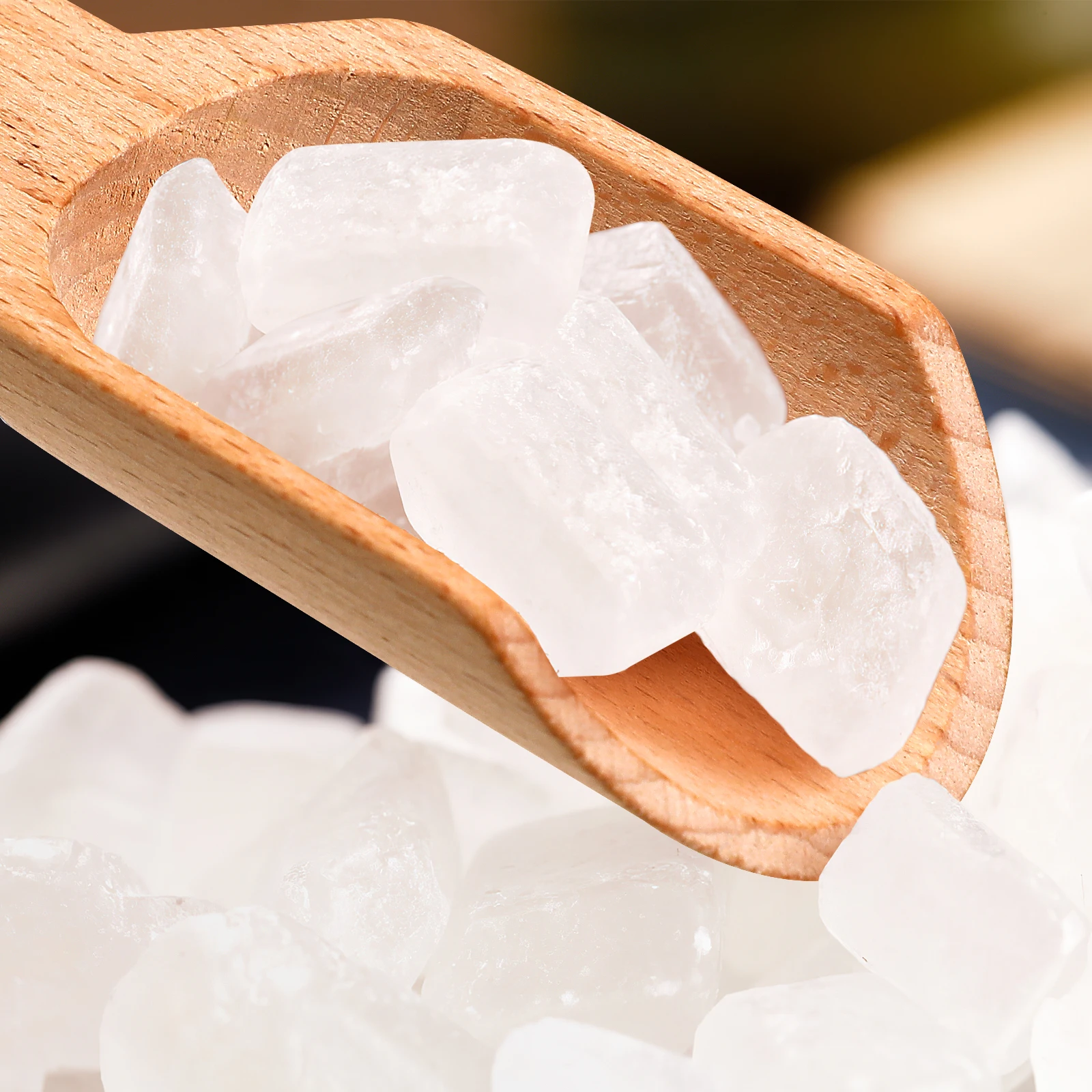 Cucharas de madera de haya Natural para sal, azúcar, café, té, especias, harina, baño, lavandería, accesorios para tarros de cocina, 2 uds.