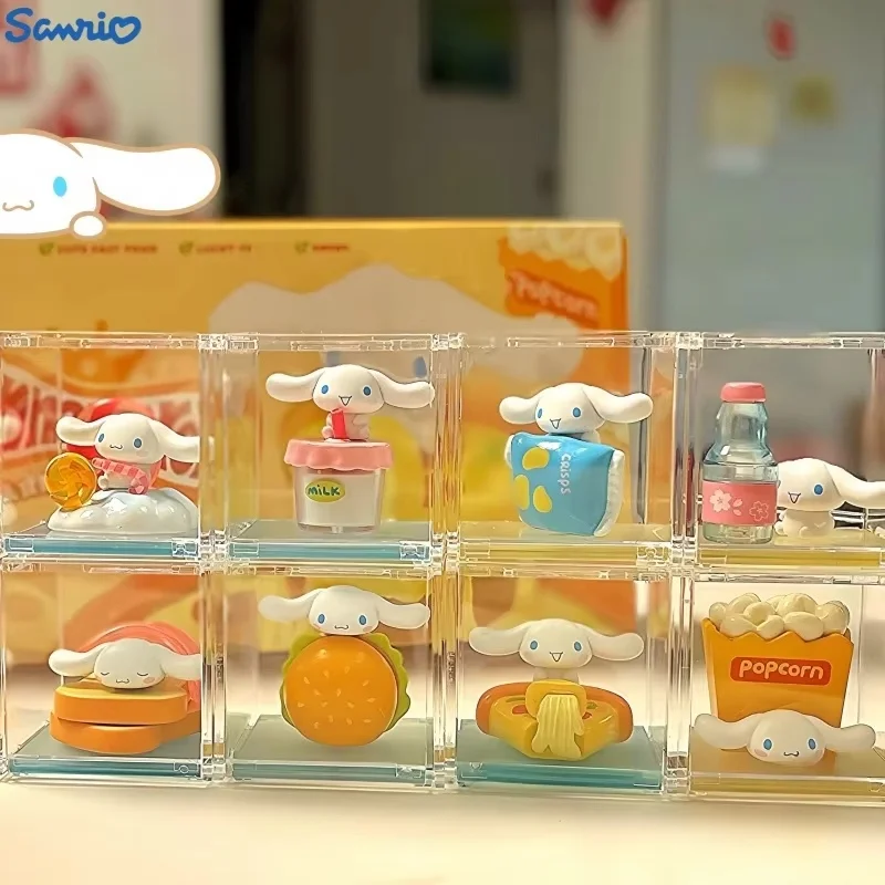 Sanrio Cinnamoroll Convenient Fast Food Series Blind Box Kawaii Cartoon Surprise Cute Anime Figures Girl Birthday Christmas Gift