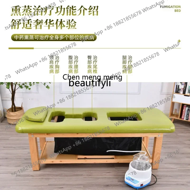 xxqSolid Wood Steaming   Sweat Steaming Bed Household Whole Body Steam   Health Bed Beauty Salon Special Steaming Bed