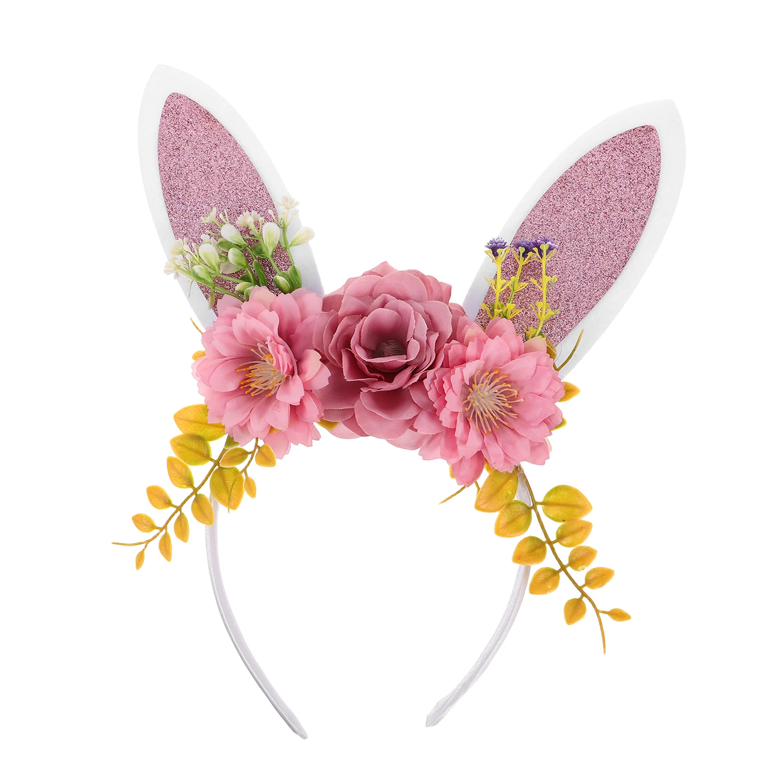 

Simulated Flower Headband Headbands Bunny Headwear Ears Hair Hoop Hairband Plastic Child Animal