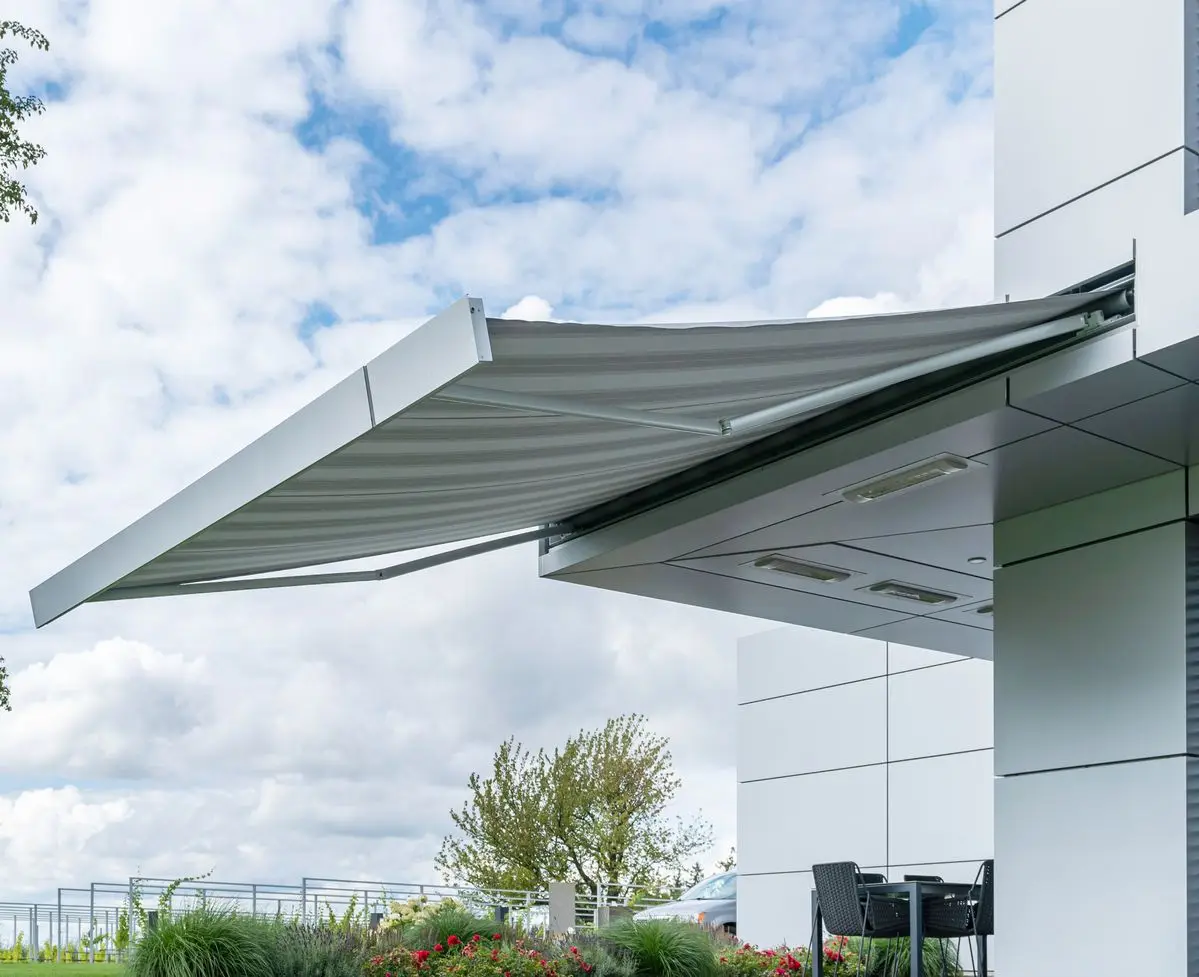 Outdoor Electric Aluminum Awning Customized Patio Awning Supplier Garden Big Size Retractable Sunshade Full Cassette Awnings