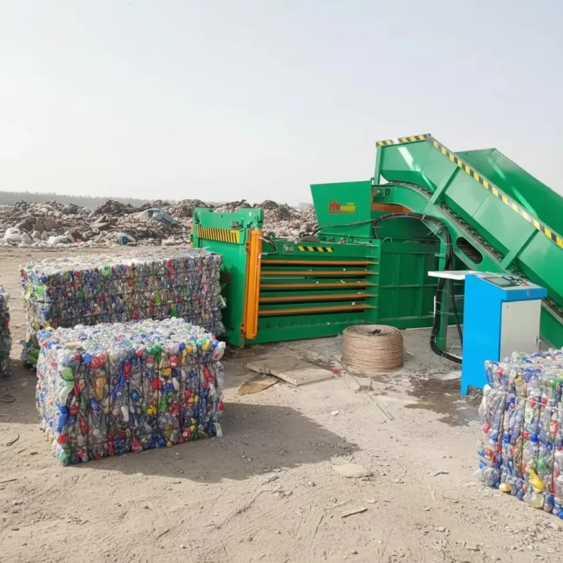 Customized 160T High Efficient Recycling Press Full Automatic Horizontal Hydraulic Baling Machine Heavy Duty Automatic Baler