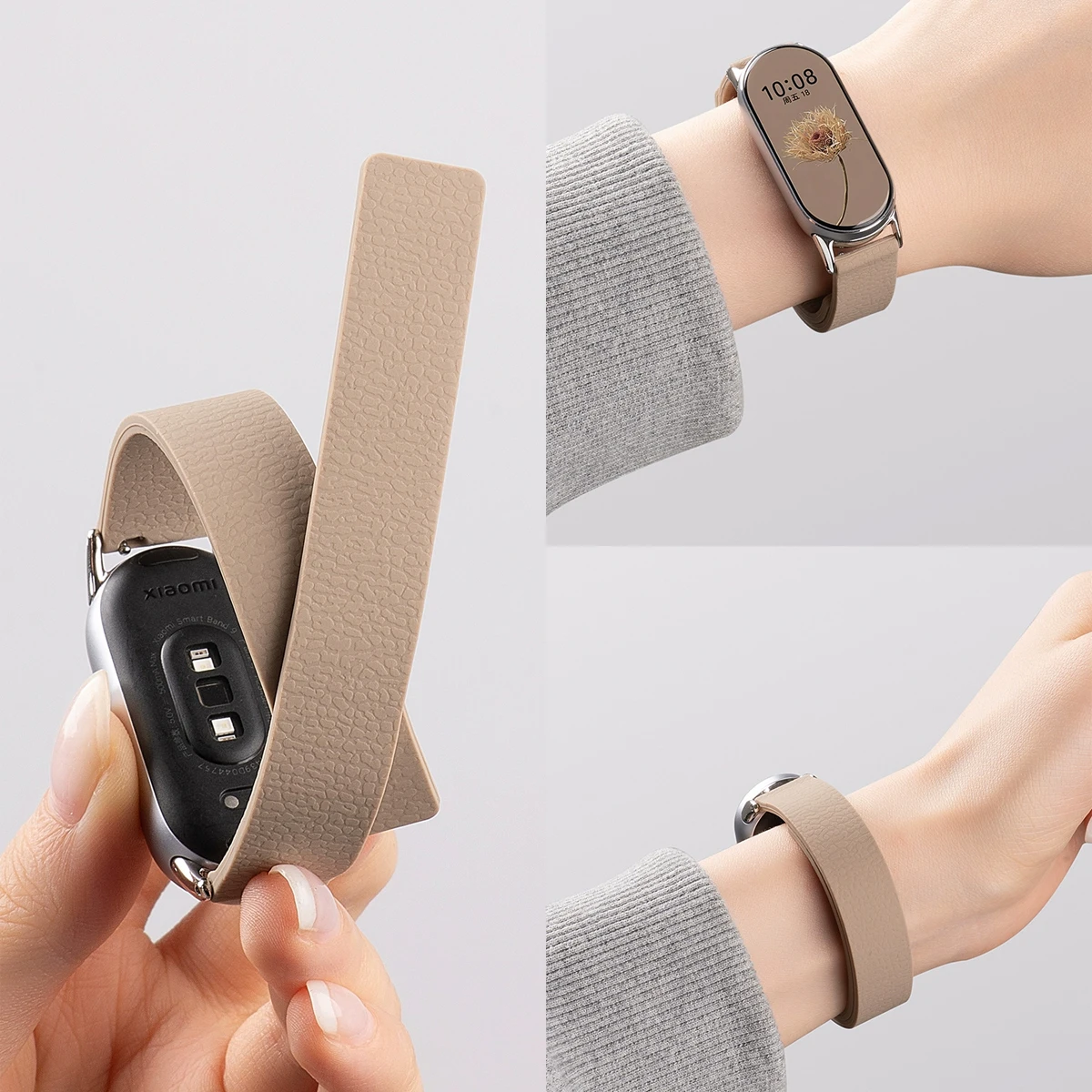 حزام لـ Xiaomi Mi Band 10 9 8 Loop Mi Band 10 أشرطة ساعات لـ Xiaomi Band 9/8 NFC سوار لـ MiBand 10 9 8 ملحقات