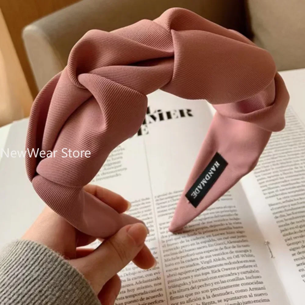 Fashion Hair Hoop Hair Bands for Women Girls Flower Solid Color Headbands Designer Wide Hairband Hair Accessories Headwear