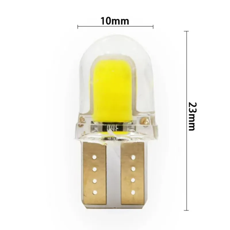 LED W5W T10 194 168 W5W COB 4SMD Led Parking Bulb Auto Wedge Clearance Lamp Canbus Silica Bright White License Light Bulbs