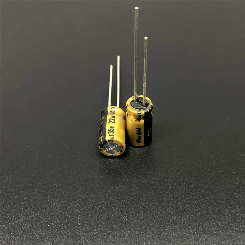 5pcs/50pcs 22uF 35V NICHICON FG (Fine Gold) 6.3x11mm 35V22uF High Grade Audio Capacitor