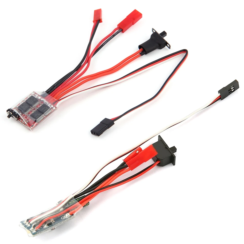 Micro ESC 20A 30A Brushed ESC RC ESC Elektrischer Geschwindigkeitsregler 2S 4~8V für DIY Mini 1/16 1/18 1/24 RC Auto Boot Panzer mit Bremse – Detail 1
