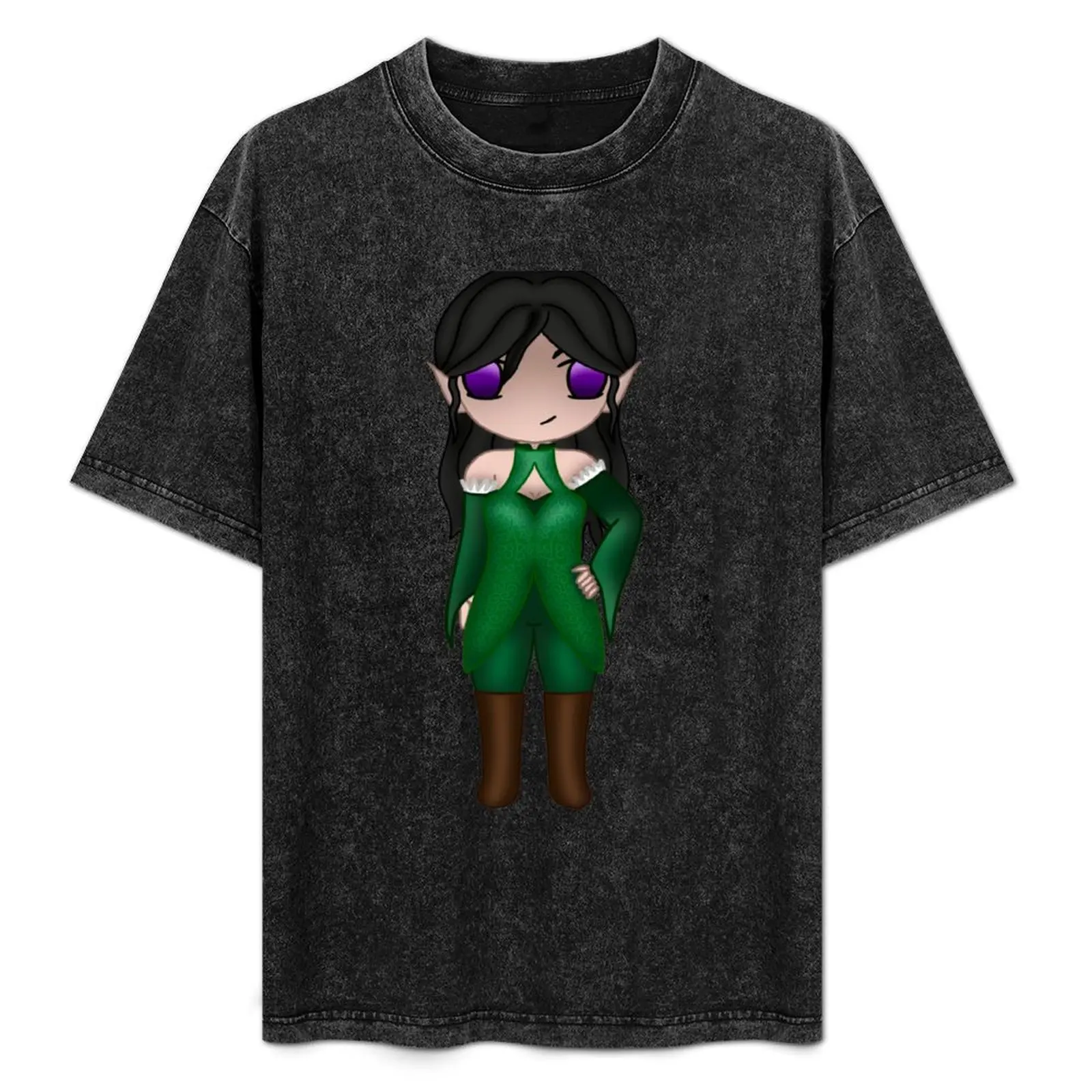 Футболка Chibi Eerden (без рисунка) Мягкая и прочная хлопковая футболка