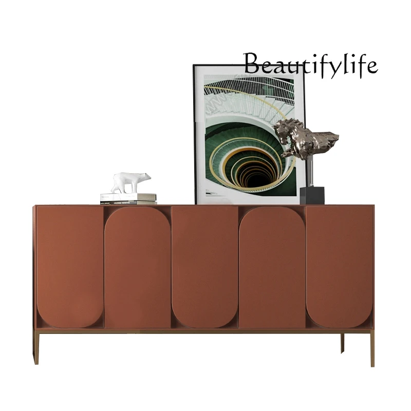 

Nordic light luxury dining side cabinet personalized living room creative locker kitchen cabinet home customization