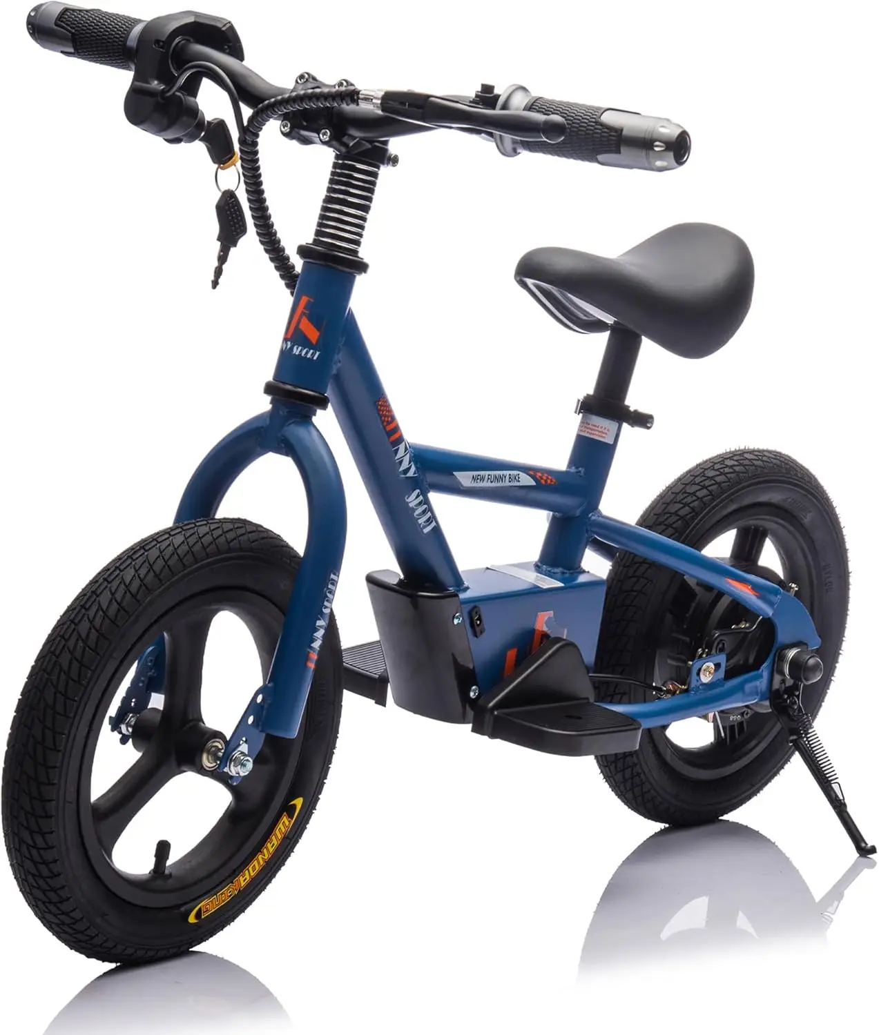 دراجة ترابية كهربائية للأطفال 24 فولت، دراجة نارية كهربائية خفيفة الوزن بقدرة 150 وات مع مقعد PU قابل للتعديل، شاشة عرض طاقة، مفتاح S