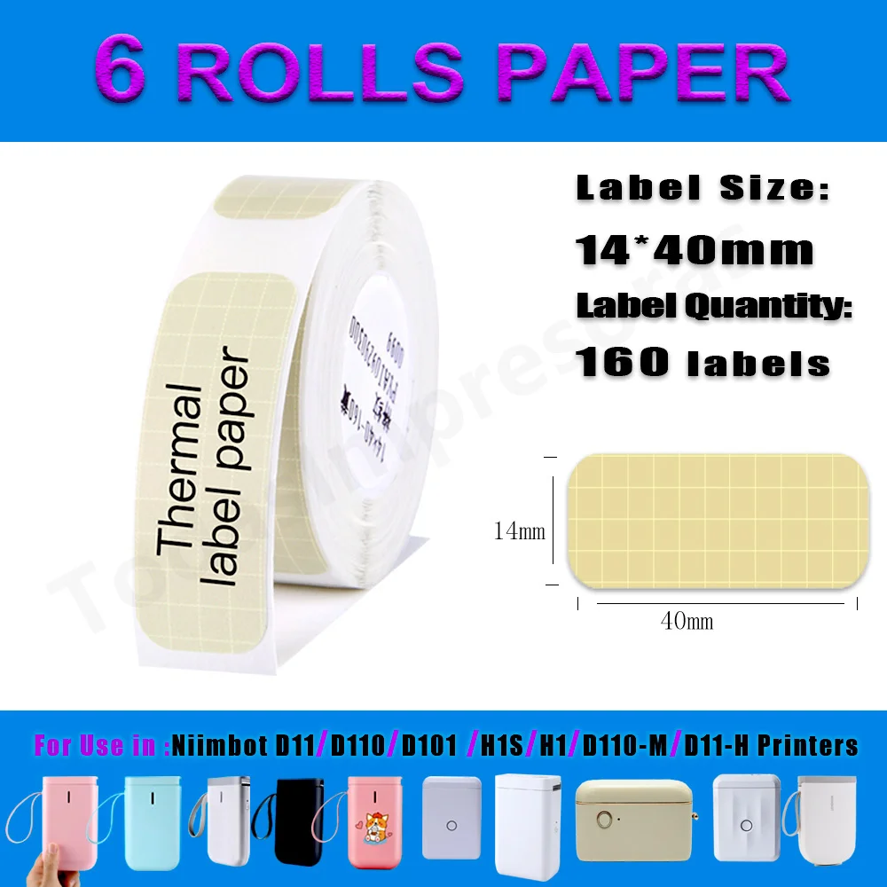 300dpi Niimbot D11 Mini Portable Thermal Printer Adhesive Label Maker Lightweight Printer For Stickers D110 Label Machine New