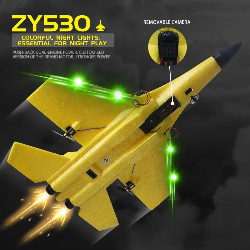 RC Vliegtuig SU35 Met LED Verlichting 2.4G Afstandsbediening Vliegtuigen Vliegen Model Zweefvliegtuig SU57 EPP Schuim Vliegtuig Speelgoed Voor kinderen Geschenken