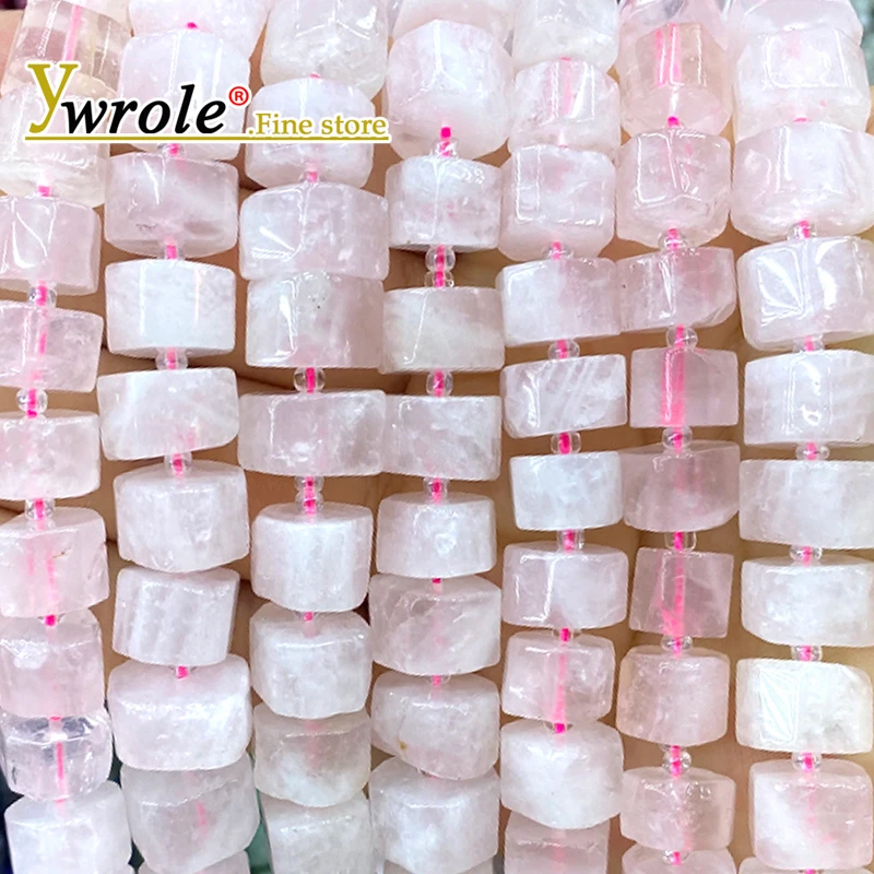 

Драгоценный камень из необработанной руды, грубые нерегулярные мадагаскарские розовые кварцевые бусины-разделители из натурального камня для изготовления ювелирных изделий, аксессуары для браслетов «сделай сам»