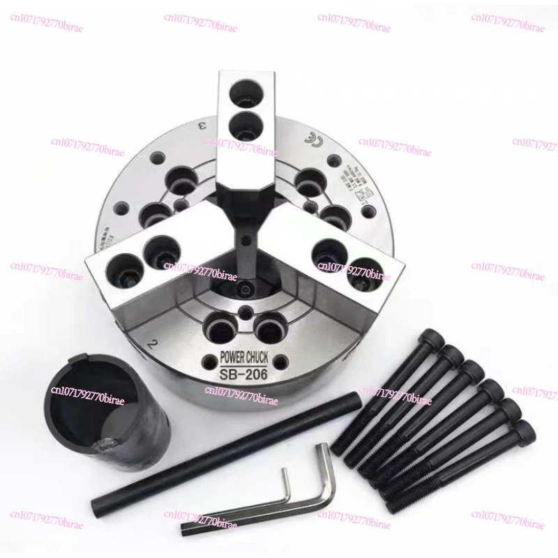 SB-204 SB-205 SB-206 Hydraulic  Oil Pressure  Three-jaw Hollow Hydraulic Chuck For Mechanical CNC Lathe