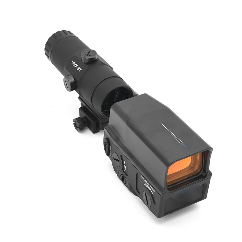 Holographic Gen I Weapon Red Dot Sight With VMX-3T 3X Magnifier Combine for Milsim Airsoft Hunting Dynamic Close Quarters Combat