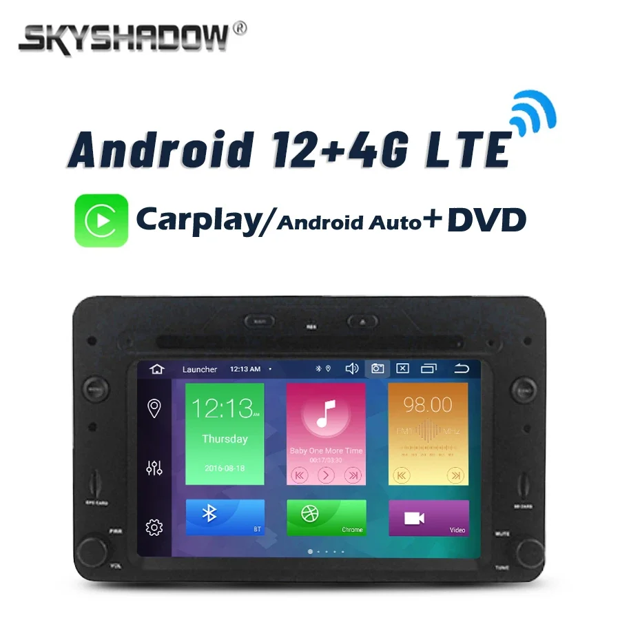 Carplay DSP 4G LTE Android 12,0 8 ГБ + 128 ГБ 8-ядерный автомобильный DVD-плеер GPS RDS RADIO Bluetooth Wi-Fi для Alfa Romeo Brera 159 Sportwagon