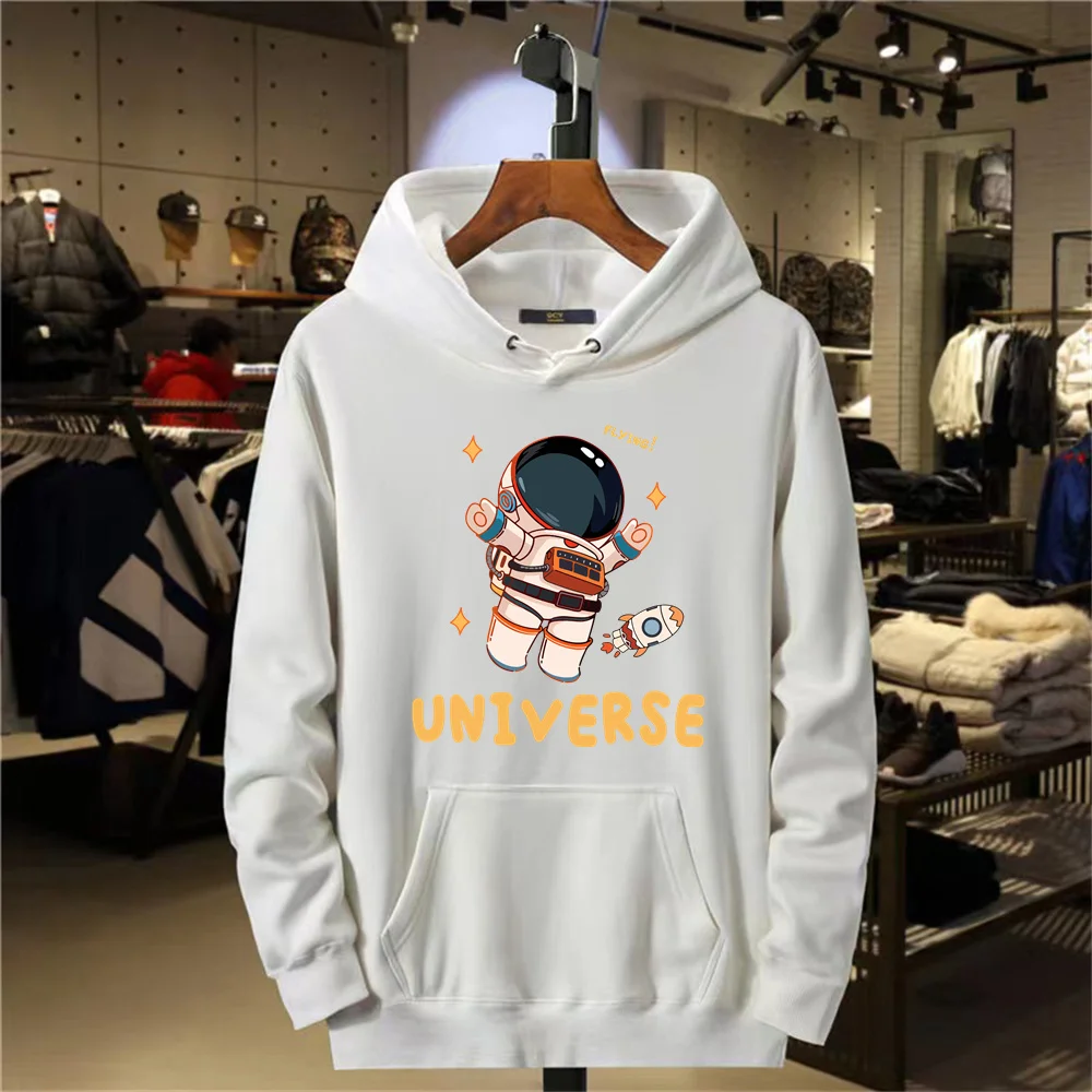 

2024 New 3D printed parent-child hoodie NASA parent-child casual clothing Astronaut parent-child hoodie loose and breathable