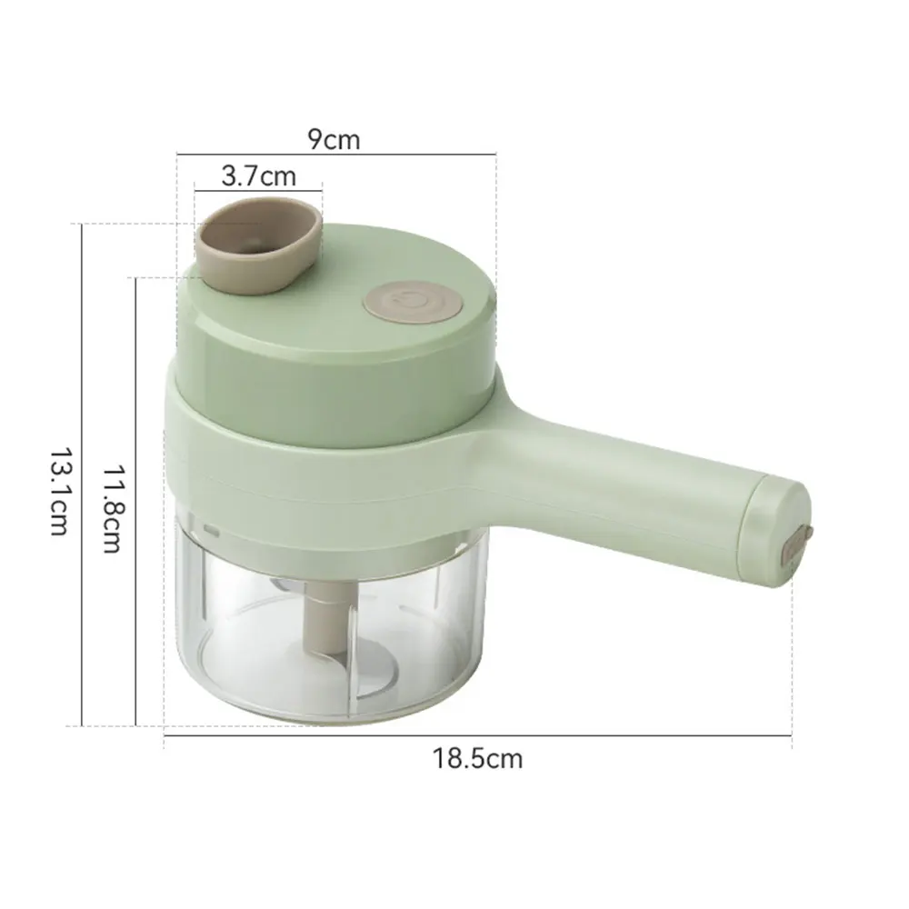 ハンドヘルド電動野菜スライサーコードレス Protable 電動ガーリックカッターマッシャーチョッパー食品スライサー