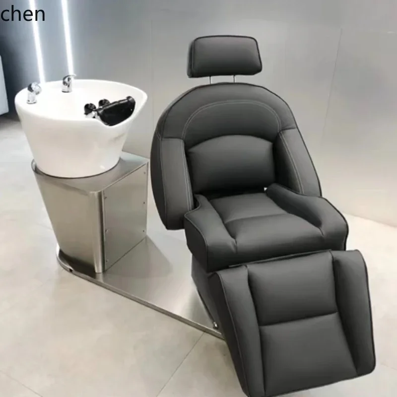 D3- special electric rotating lift barber shop multi-functional hairdressing flush bed semi-full lying dual-purpose
