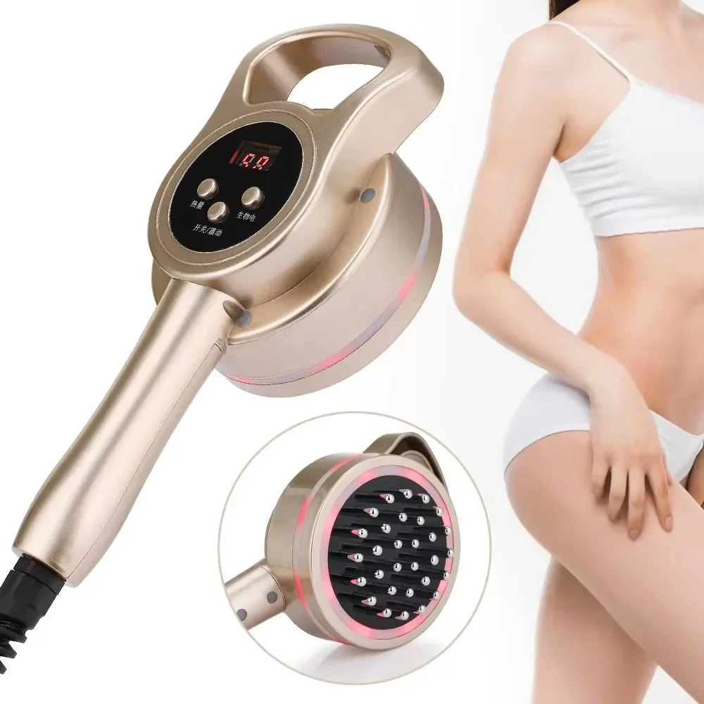 Microcurrent Body Massager, Lymphatic Drainage Brush with Infrared & Vibration for Cellulite