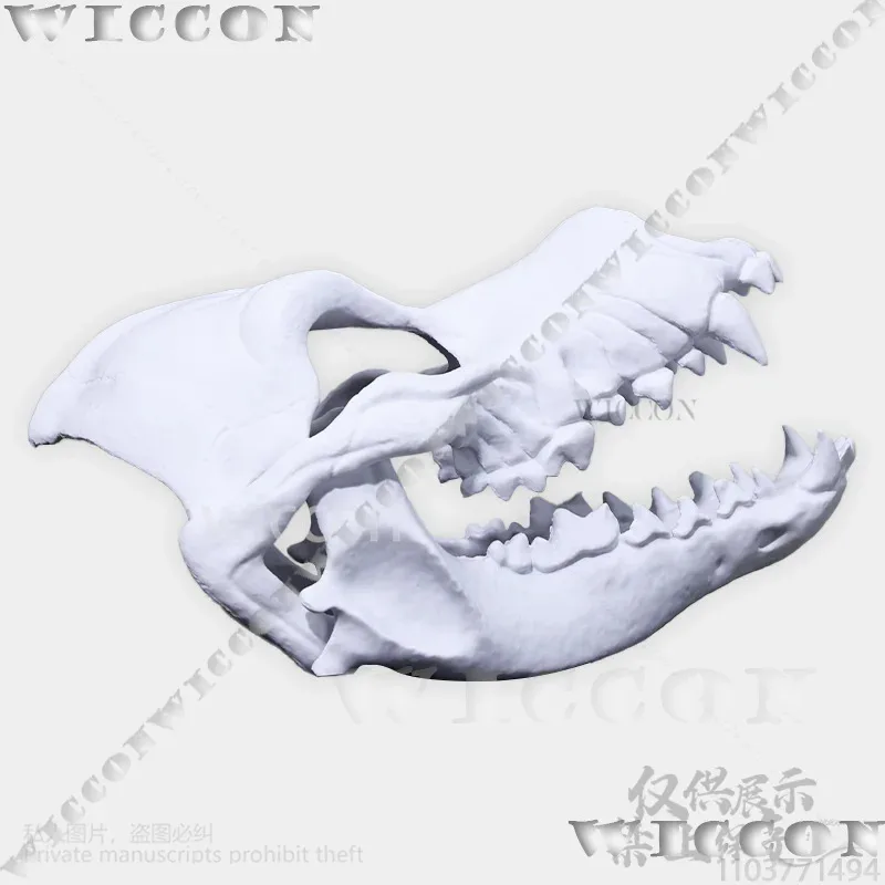 Animal Furry Cosplay Dog Skull Kigurumi Prop Polylactic Acid Mask 3D Print Head Fursuit Halloween Party Cos Men Customizeds;3,k;