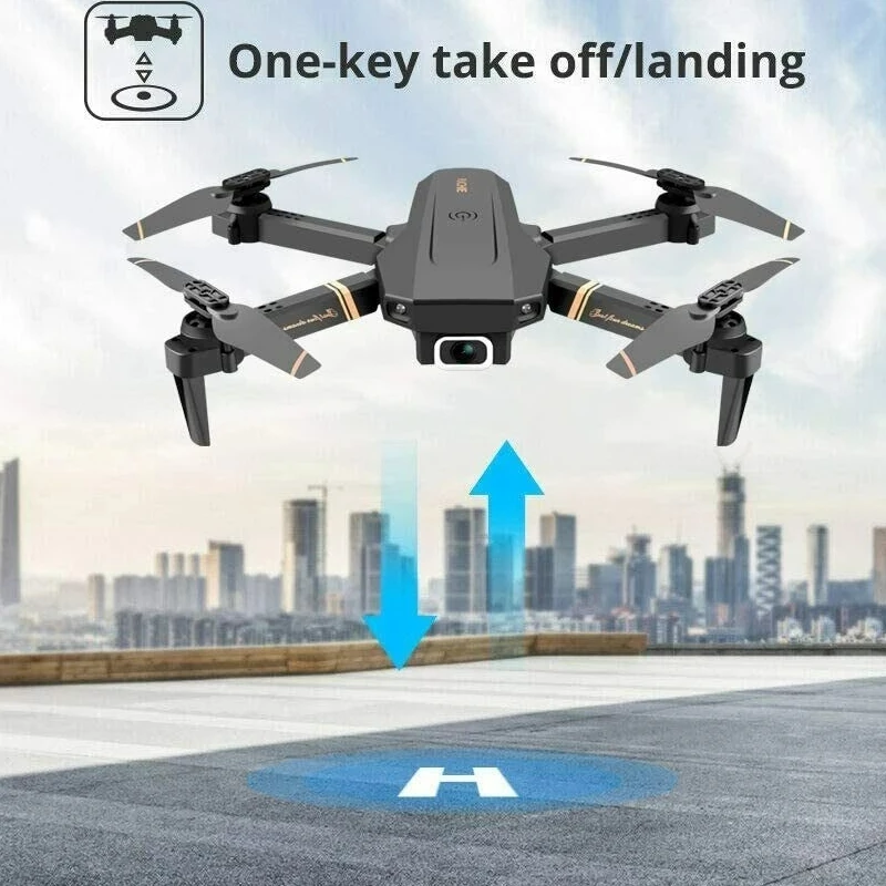 V4 Easy Fly Mini FPV Drone 4K VR Aerial Photography Smart Follow Me Folding Quadcopter With Camera RC Helicopter Toy Free Return